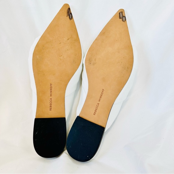 Rebecca Minkoff Coretta White Leather Mules - Picture 12 of 17